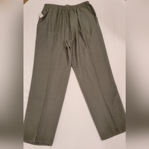 Haband 18 Petite Wool Blend Pants Grey NWT